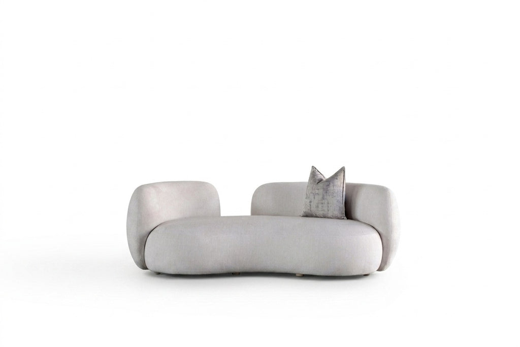 BLACK OAK The Revel Curved 3 seater sofa (off white colour)