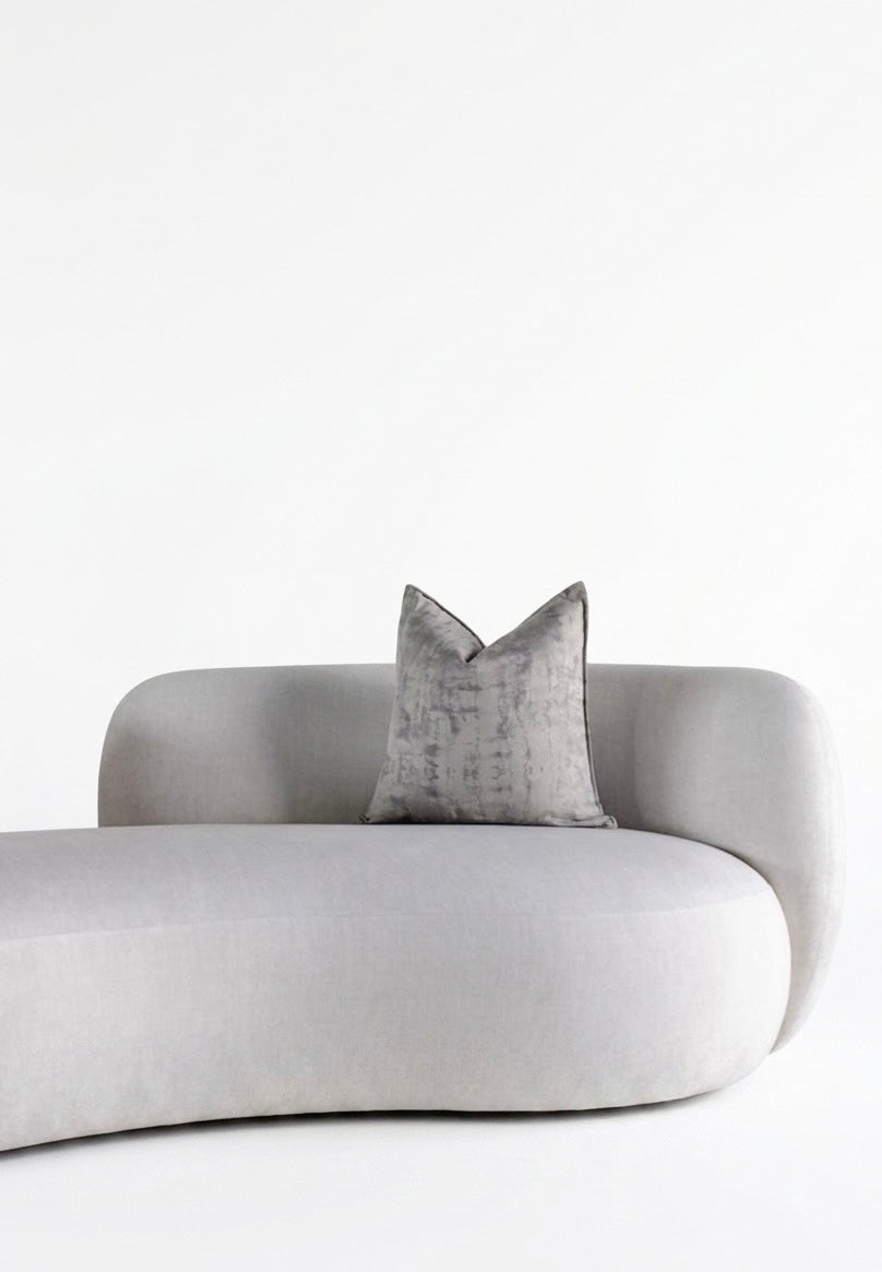 BLACK OAK The Revel Curved 3 seater sofa (off white colour)