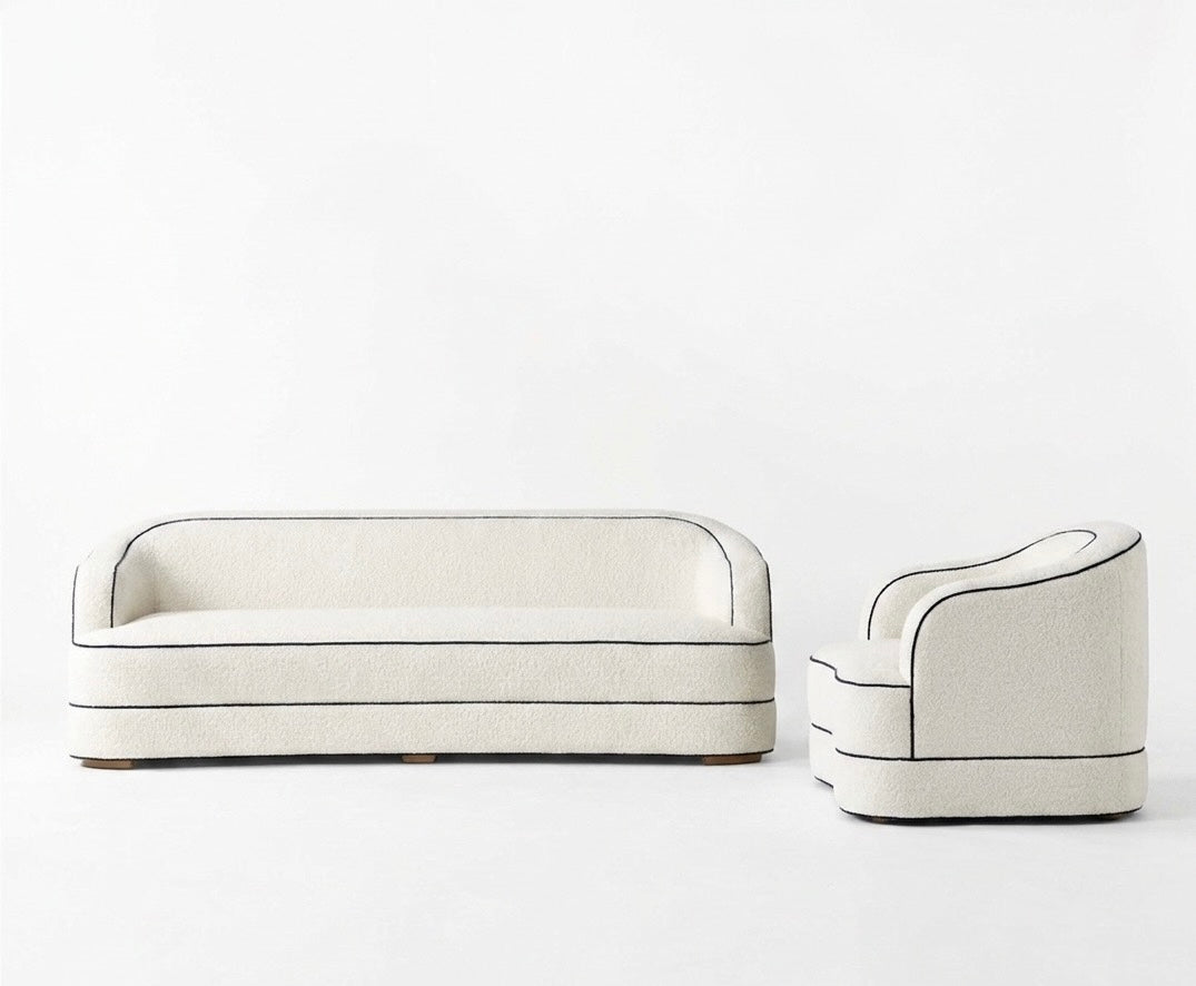 BLACK OAK The Horizon Wave Sofa (Italian design 3 seater)