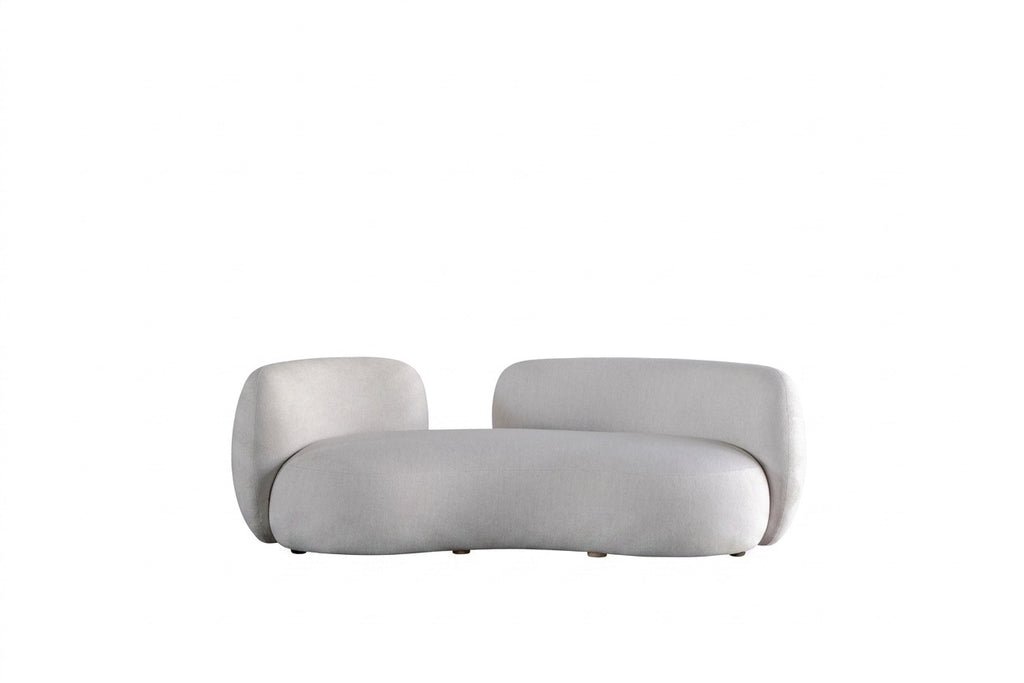 BLACK OAK The Revel Curved 3 seater sofa (off white colour)